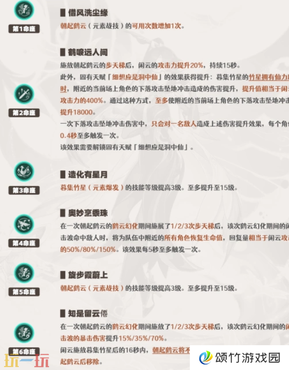 原神闲云要抽几命 闲云命座抽取建议