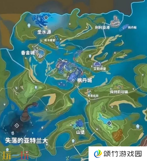 原神七国地图是怎么样的 七国地图全貌介绍
